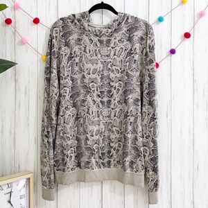 🧨Dantelle - Snake Print Lightweight Hoodie Sweater - 2X